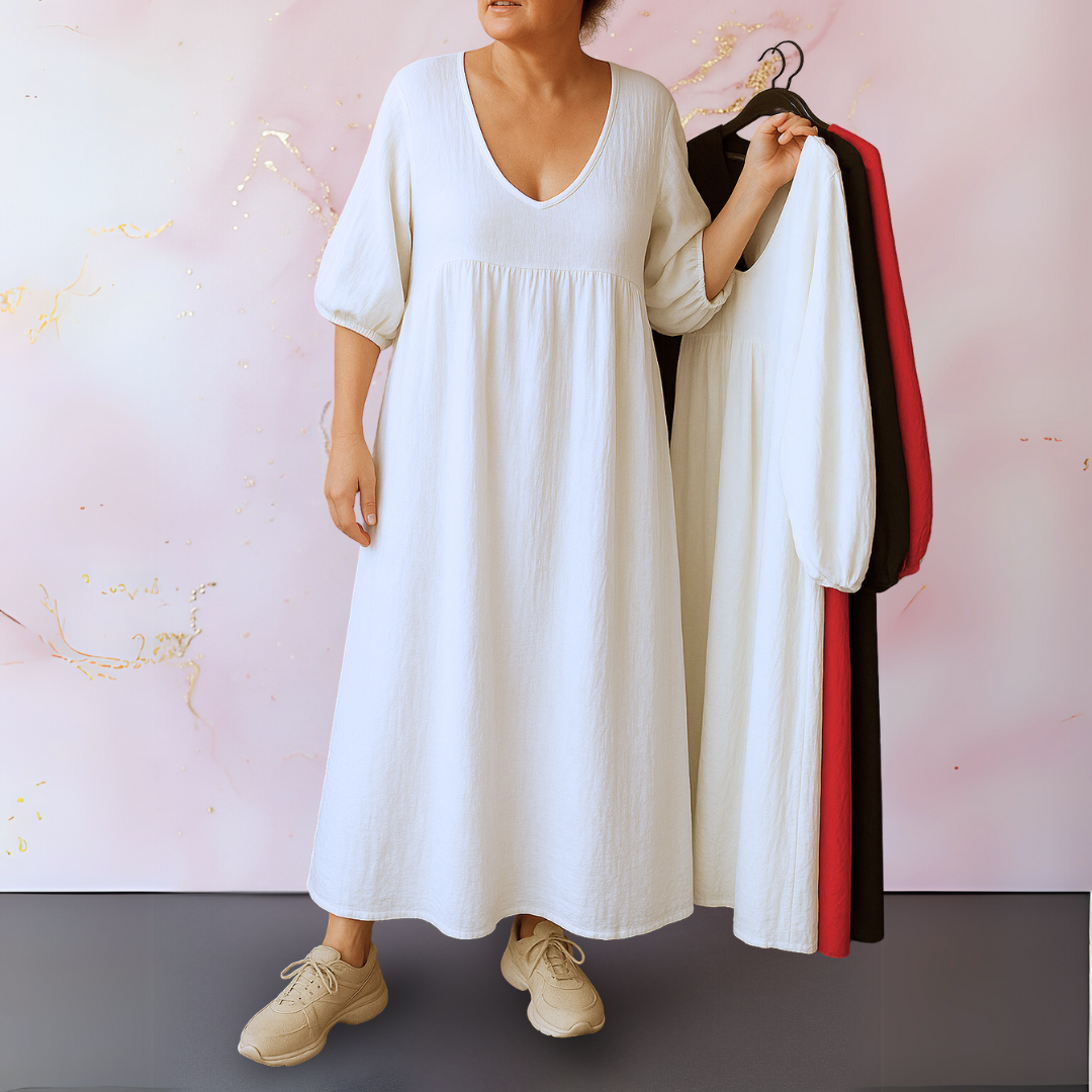 Cléo - Elegant V-Neck Dress