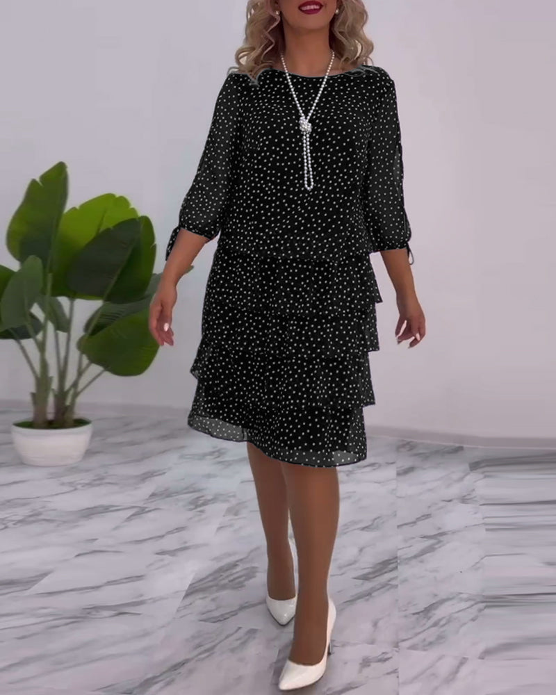 Camille - Polka Dot Lace Dress