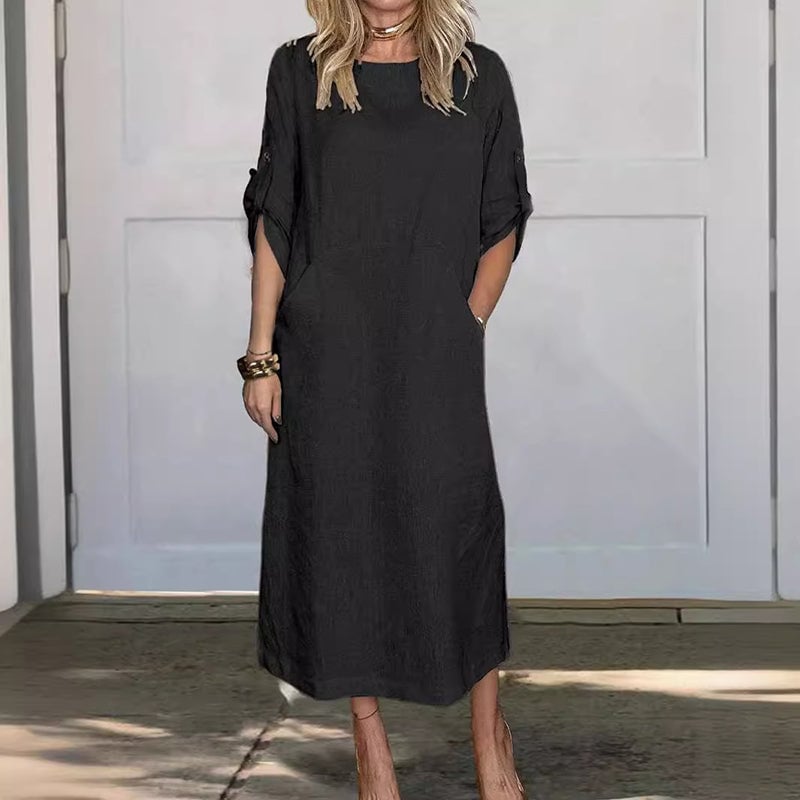 Emine - Cotton-linen Dress