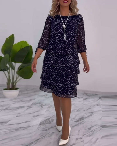Camille - Polka Dot Lace Dress