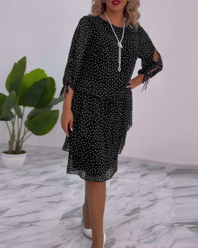 Camille - Polka Dot Lace Dress