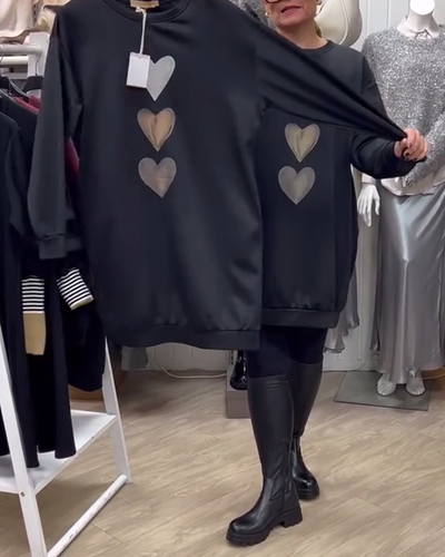 Francine - heart pattern sweater