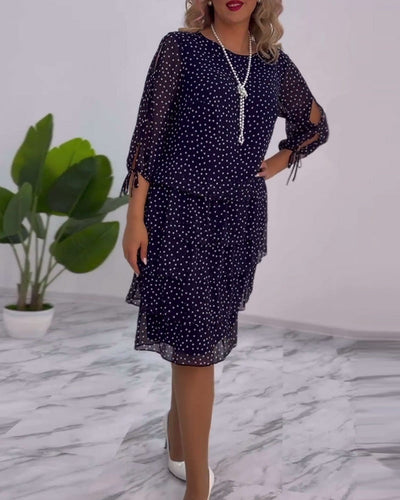 Camille - Polka Dot Lace Dress