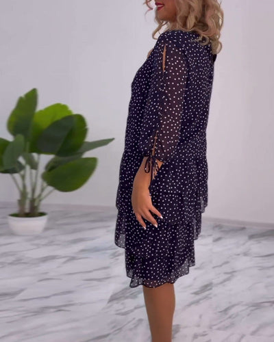 Camille - Polka Dot Lace Dress
