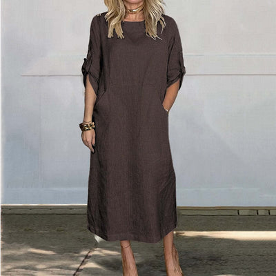 Emine - Cotton-linen Dress