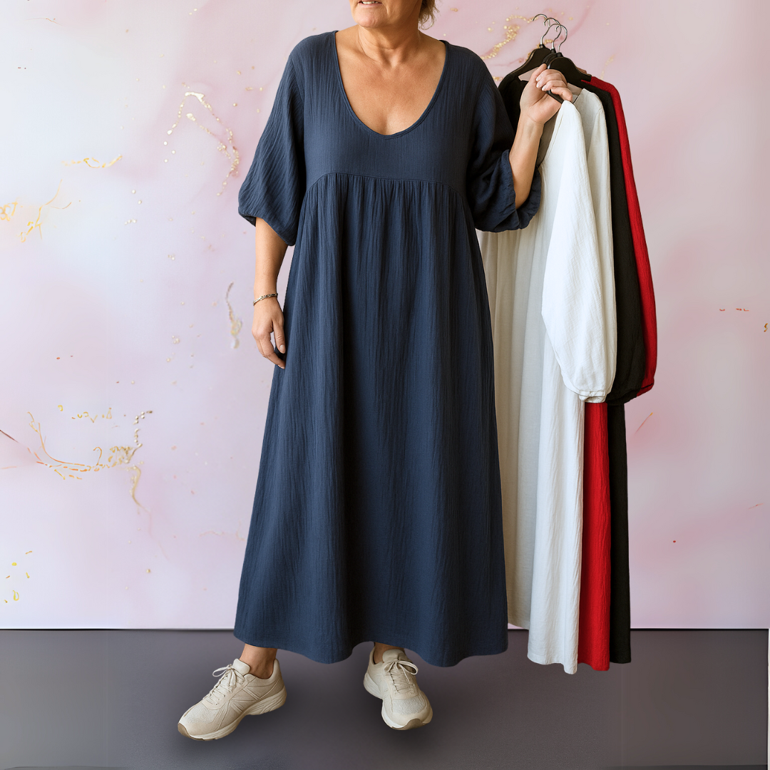 Cléo - Elegant V-Neck Dress