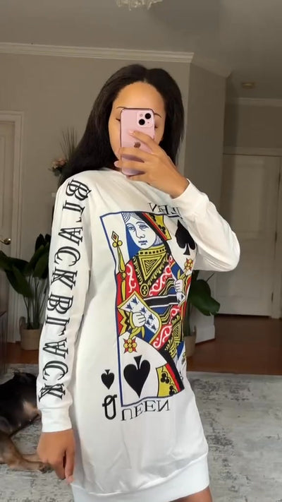 Eva - Playful Print Dress