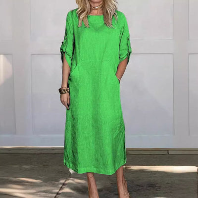 Emine - Cotton-linen Dress