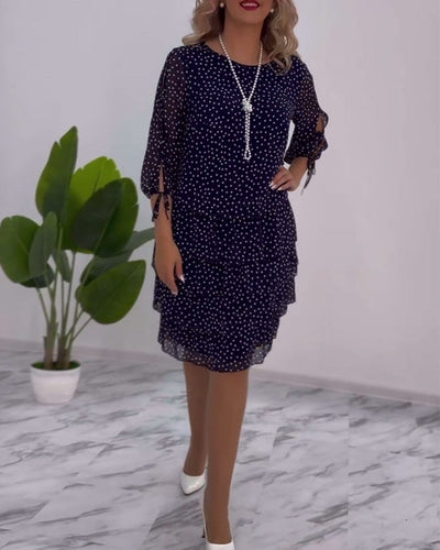 Camille - Polka Dot Lace Dress